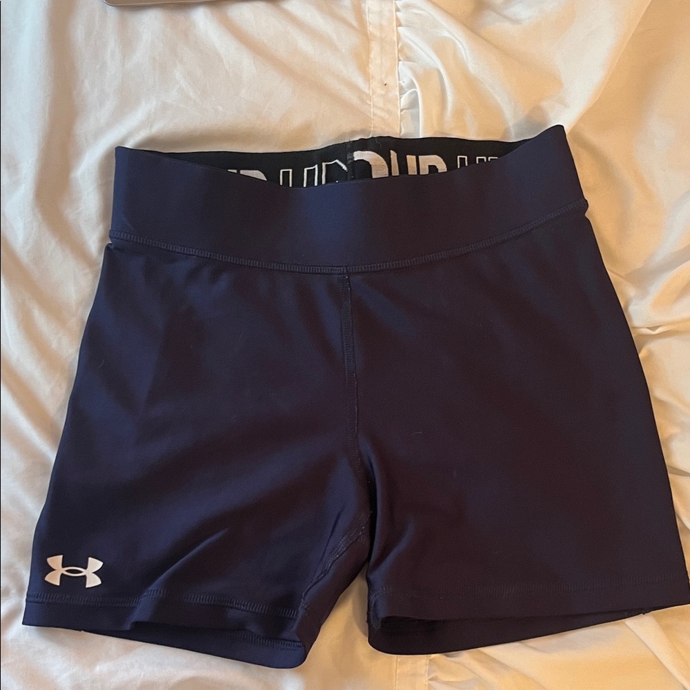 Under Armour Women's Dark Blue Compression Shorts